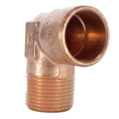 CODO ROSCA EXTERNA 1/2 X 90º COBRE