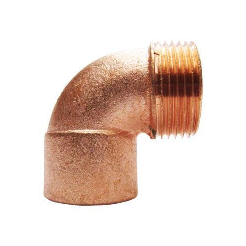 CODO ROSCA EXTERNA 3/4 X 90º COBRE