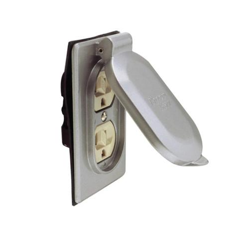 CONTACTO DUPLEX POLARIZADO CON TAPA PARA INTEMPERIE DE 15 A EATON