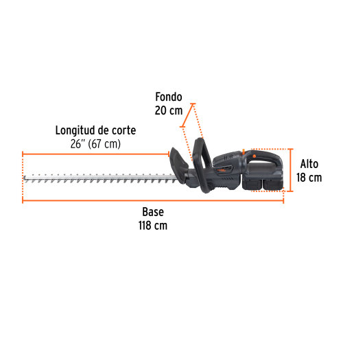CORTASETOS INALÁMBRICO 1/2, 40 V, TRUPER MAX