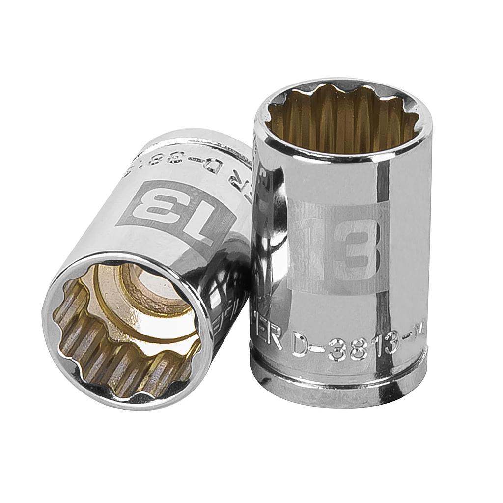 DADO CORTO 13MM 12 PUNTAS CUADRO 3/8 TRUPER