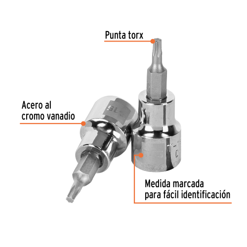DADO DE PUNTA TORX 3/8 T-15 TRUPER
