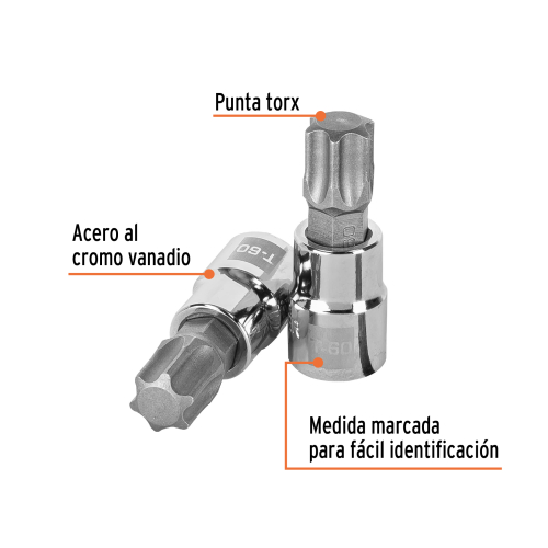 DADO DE PUNTA TORX 3/8 T-60 TRUPER
