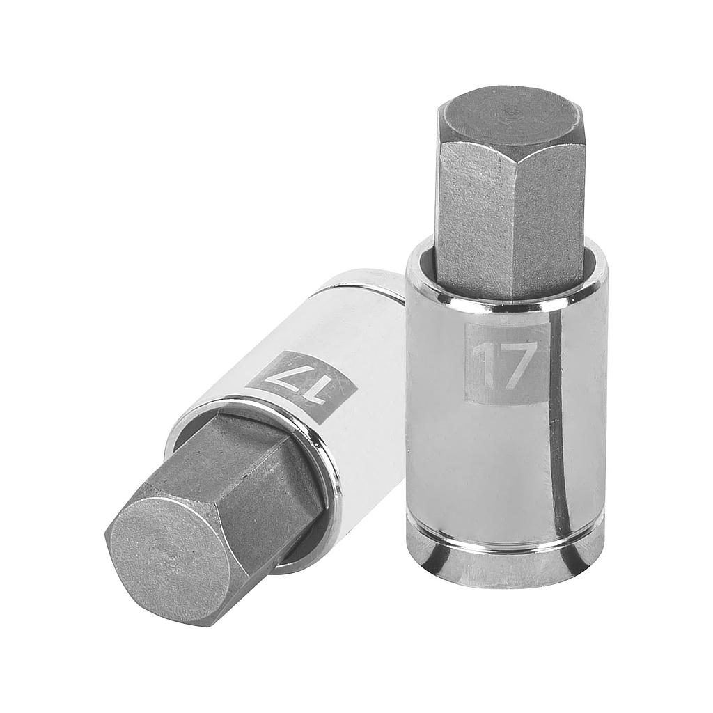 DADO PUNTA HEXAGONAL DE 17 MM, CUADRO 1/2, TRUPER