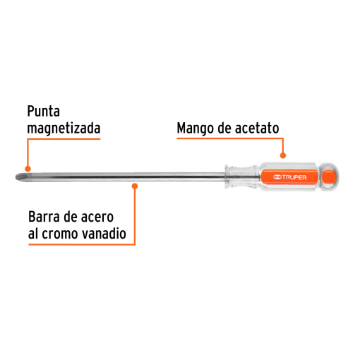DESARMADOR DE CRUZ 3/8X8 TRUPER