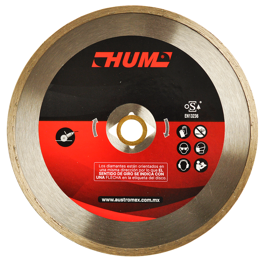 DISCO DIAMANTE RIN CONTINUO 7 HUM AUSTROMEX