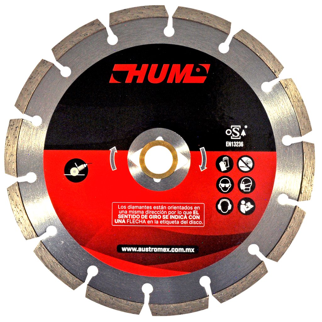DISCO DIAMANTE RIN SEGMENTADO 7 HUM AUSTROMEX