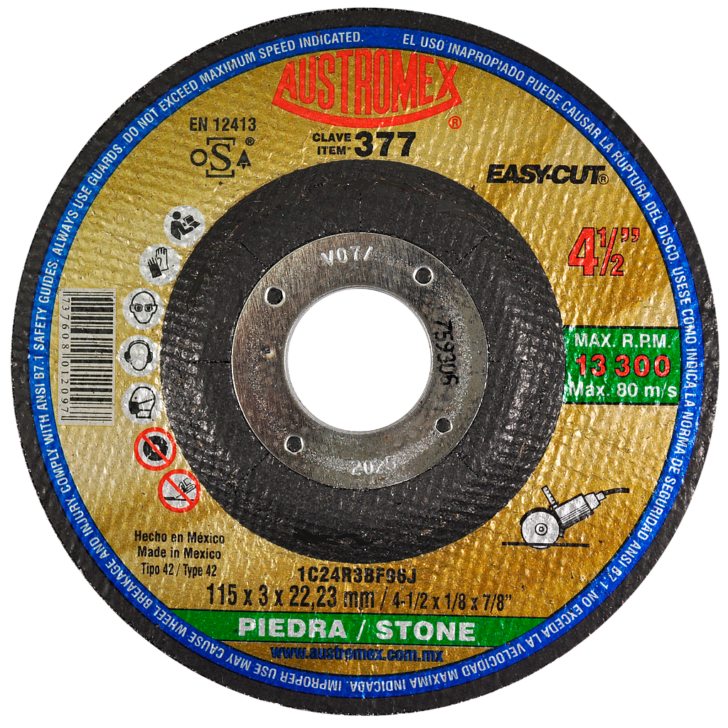DISCO P/CORTE PIEDRA 41/2 AUSTROMEX M.377