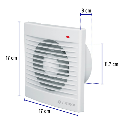 EXTRACTOR DE AIRE DE 5, BLANCO, VOLTECK