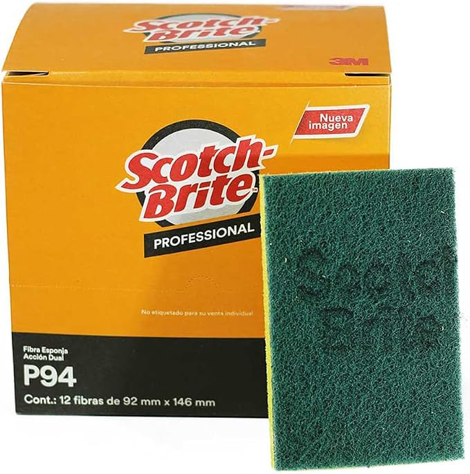 FIBRA CON ESPONJA CHICA P-94 SCOTCH BRITE