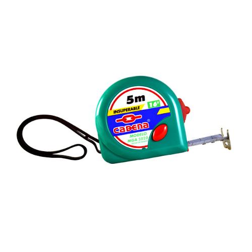 FLEXOMETRO CADENA DE 5 m CINTA DE 3/4" CON SEGURO CADENA