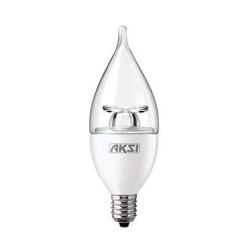FOCO LED FLAMA E12 4W LUZ CALIDA AKSI