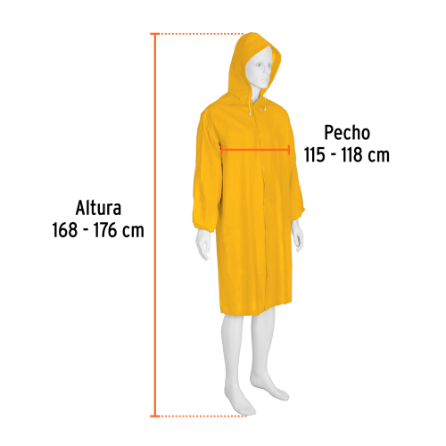 GABARDINA IMPERMEABLE TRIPLE CAPA, TALLA M, TRUPER EXPERT