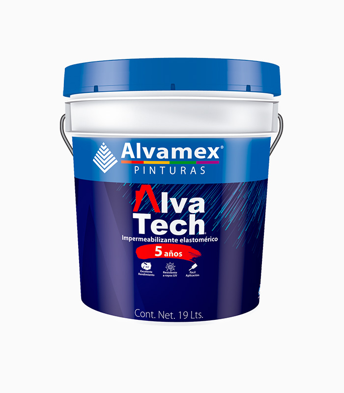 IMPERMEABILIZANTE BLANCO 19 L 5 AÑOS AT801 ALVATECH