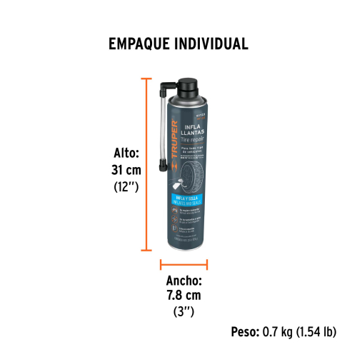 INFLALLANTAS 20 oz TRUPER
