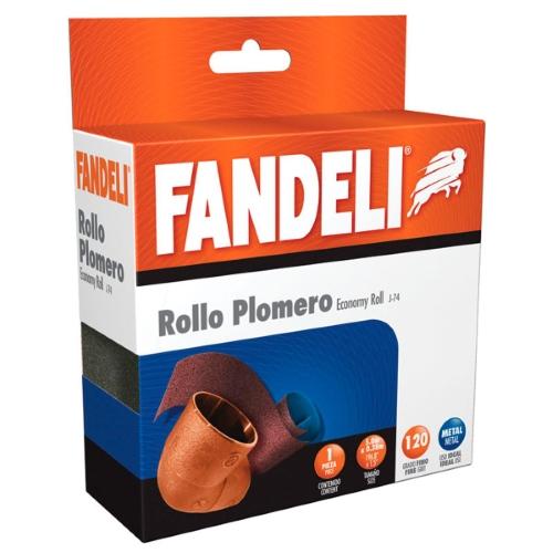 LIJA PARA PLOMERO G-120 ROJA 1 1/2" J-86 FANDELI