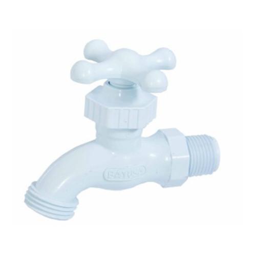 LLAVE JARDIN PARA MANGUERA PLASTICO BLANCO 1/2" 590 BAYUSA