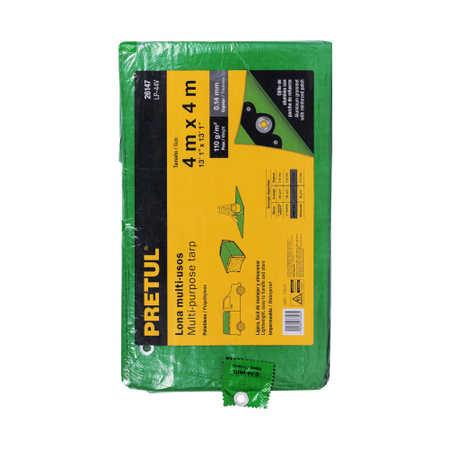 LONA 4X4 MTS VERDE PRETUL