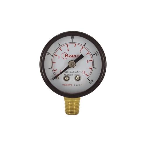 MANOMETRO 2 11 kg 160 PSI 1/4 NPT MODELO 160-2 KARLEN (14MANOME002DI)