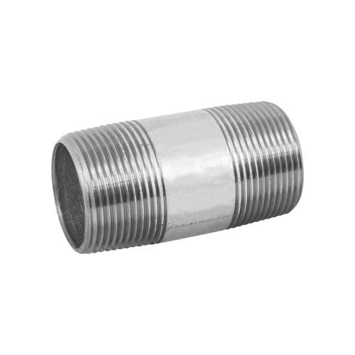 NIPLE ACERO ROSCABLE 1 X 2 CEDULA 80