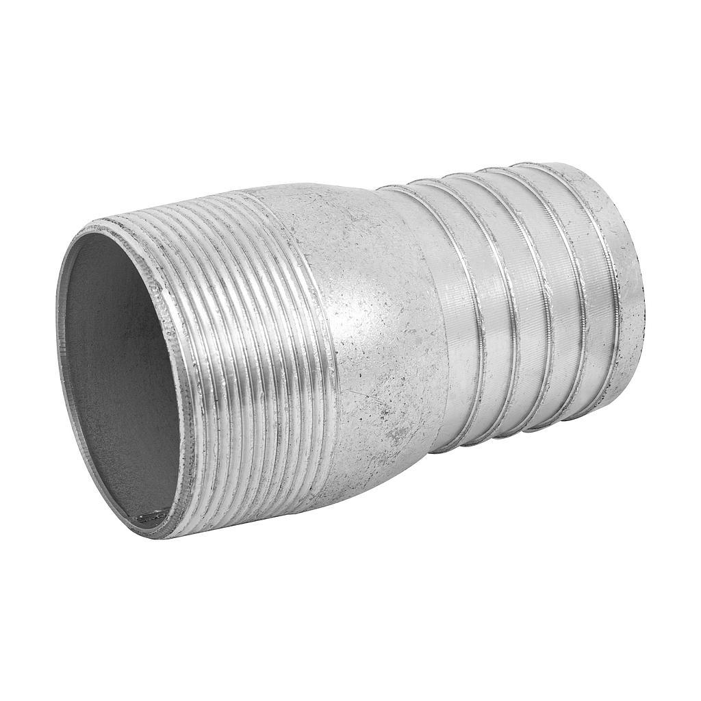 NIPLE TIPO BOTELLA ACERO GALVANIZADO DE 1-1/2" FOSET