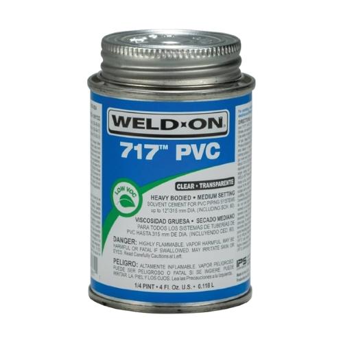 PEGAMENTO 717 PVC DE 1/4 LITRO 71714L WELD-ON