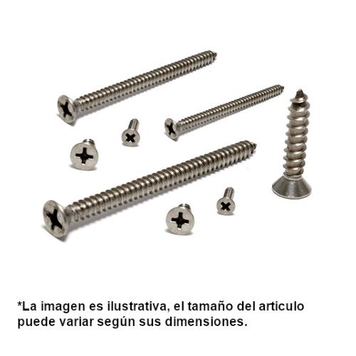 PIJA ACERO INOX 8X11/2 CABEZA PLANA