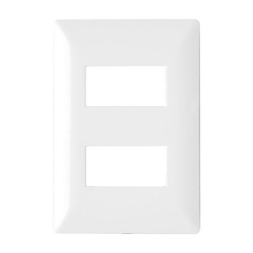 PLACA DE 2 VENTANAS BLANCO ALPHA ESTEVEZ E913BN2