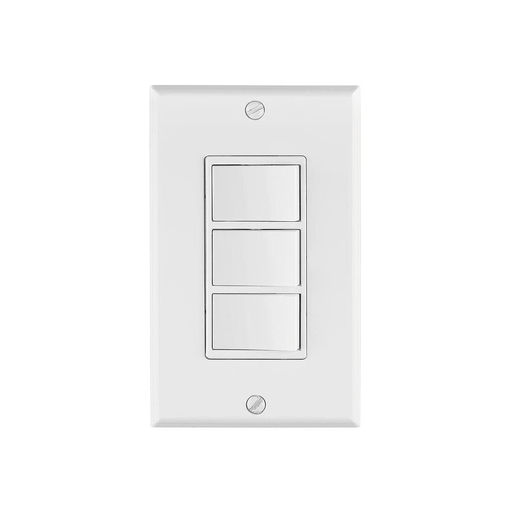 PLACA C/3 APAGADOR SENCILLO CLASSIC
