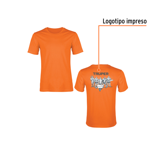 PLAYERA CUELLO REDONDO PARA HOMBRE NARANJA CHTRUPER