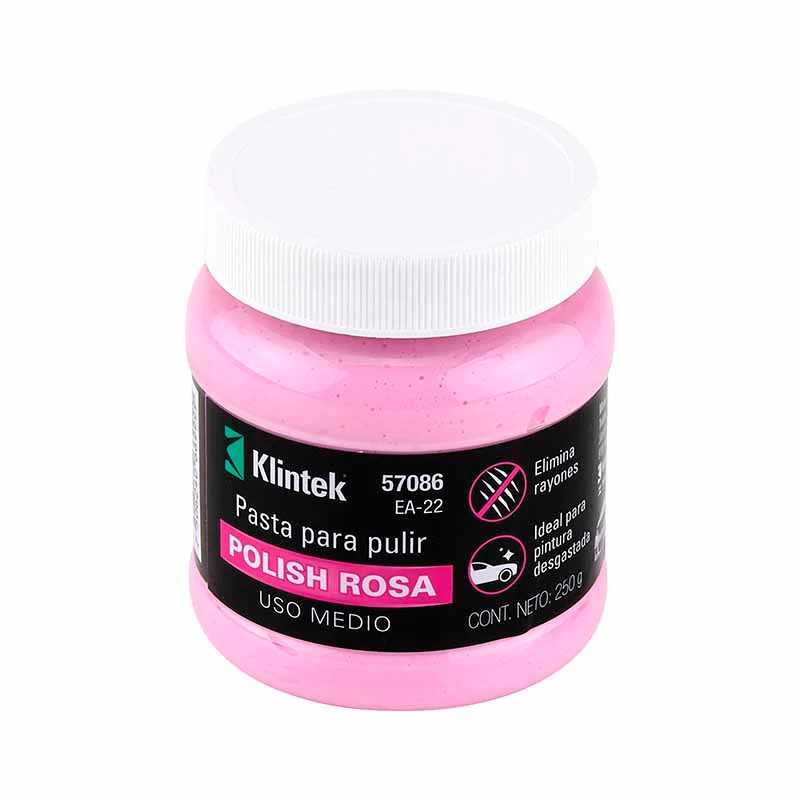 POLISH ROSA EN PASTA PARA AUTO DE 250 g USO MEDIO KLINTEK