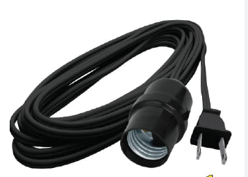 PORTALAMPARA CON CABLE DE 8MT AKSI0