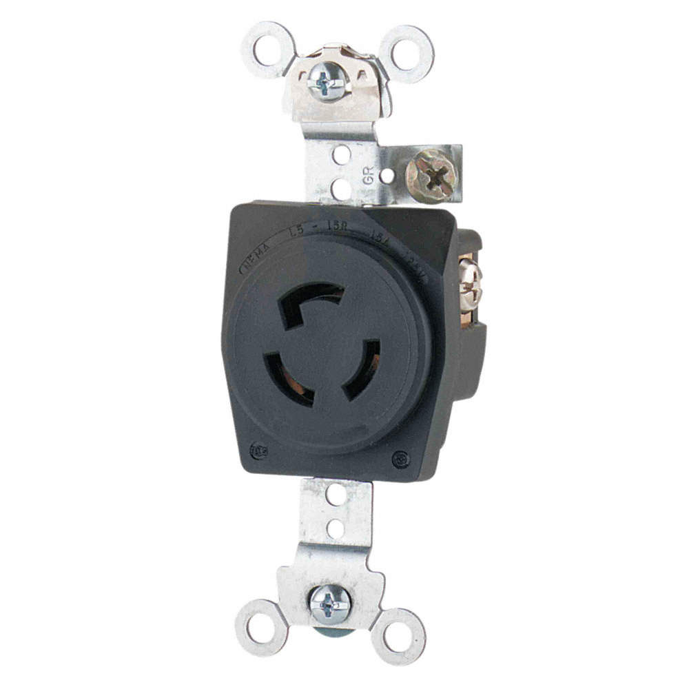 RECEPTACULO DE 2 POLOS DE MEDIA VUELTA DE 15 A / 125 V EATON