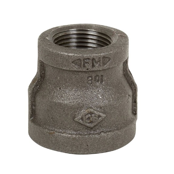REDUCCION CAMPANA FO.NEGRO ROSCABLE 1/2 X 3/8  CEDULA 40