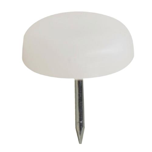 REGATON C/CLAVO 20MM PLASTICO BLANCO 499