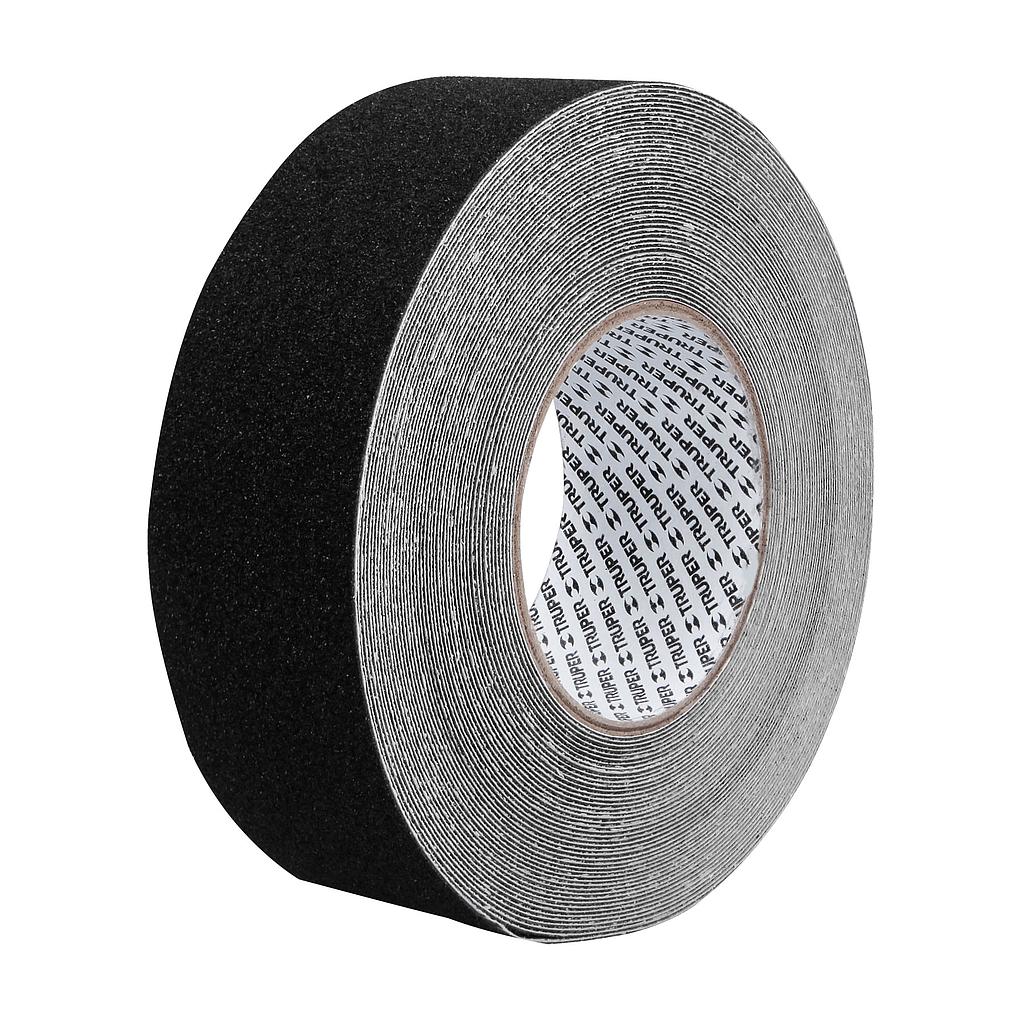 ROLLO DE 18 m DE CINTA ANTIDERRAPANTE NEGRA 50 mm CON ABRASIVO