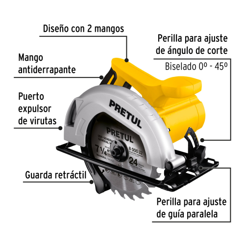 SIERRA CIRCULAR 71/4 PRETUL