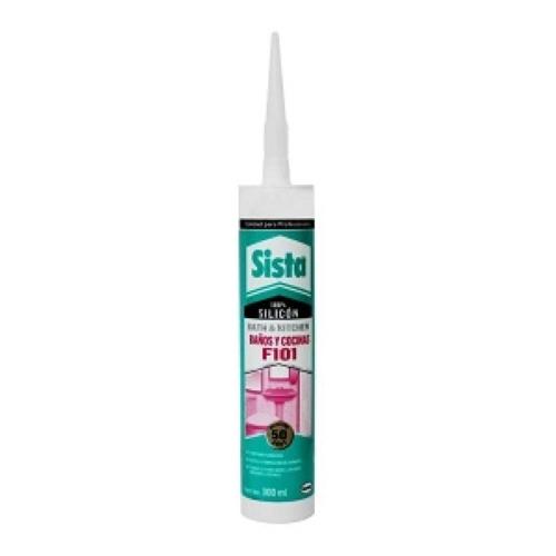 SILICON TRANSP BAÑOS-COCINAS F101 300ML SISTA