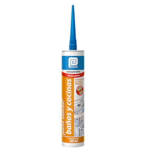 SILICON TRANSPA BAÑOS Y COCINAS 280 ML PENNSYLVANIA PP-10280