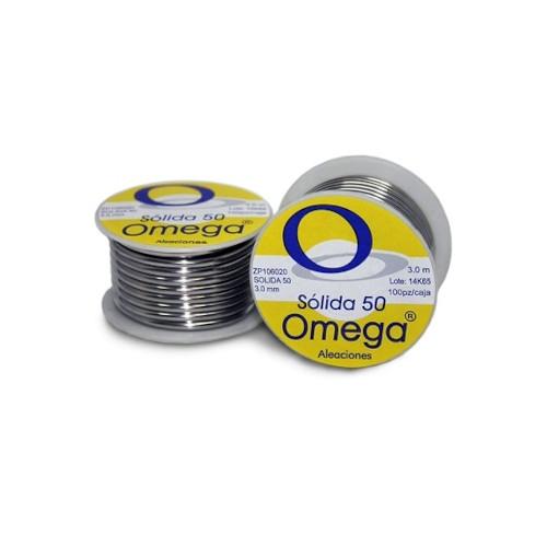 SOLDADURA 50 / 50 DE 3 m  AMARILLA OMEGA