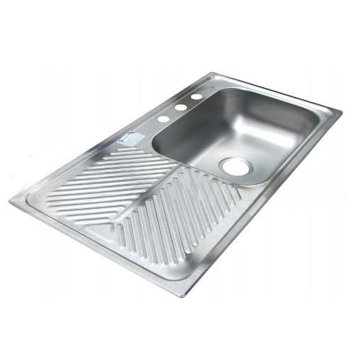 TARJA ACE INOX 80X52CM ESCURIDOR IZQUIERDO EMPOTRAR