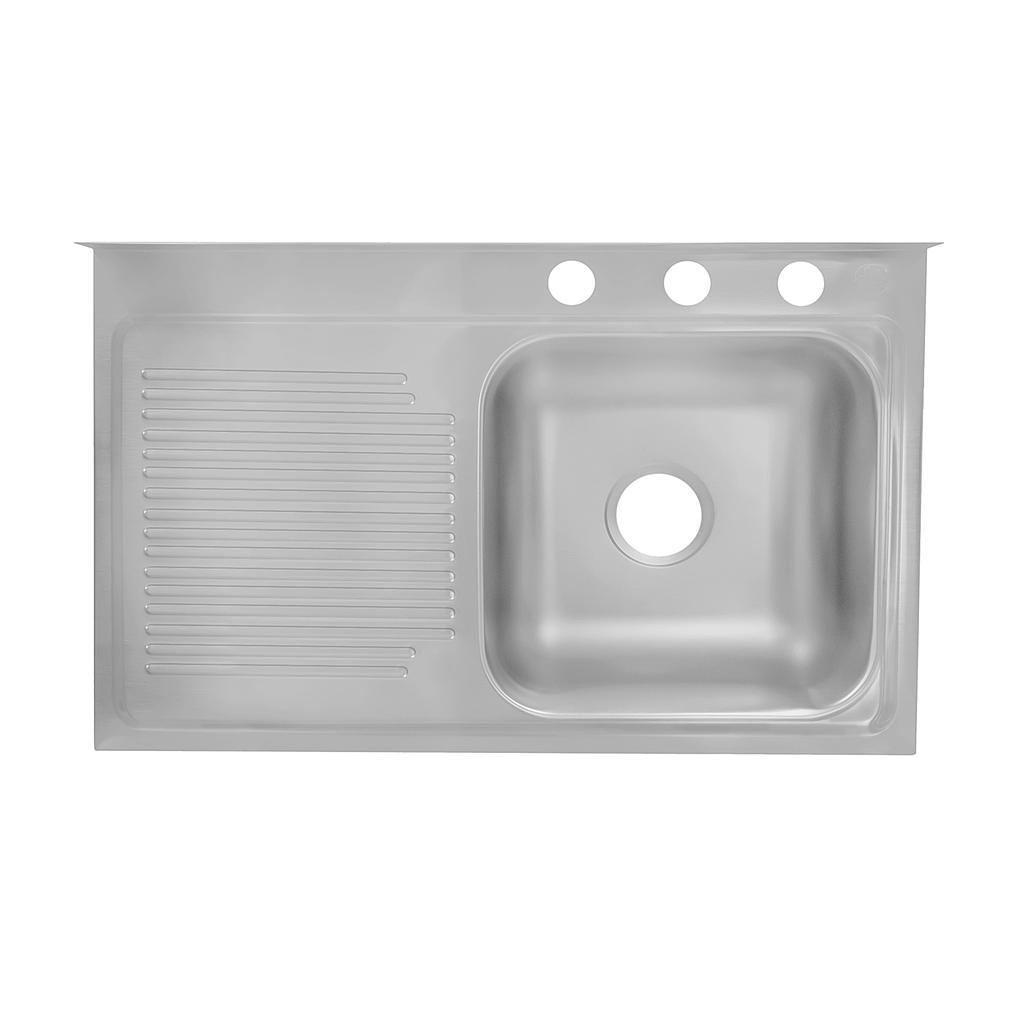 TARJA INOX 75X48CM ESCURIDOR IZQUIERDO SOBREPONER