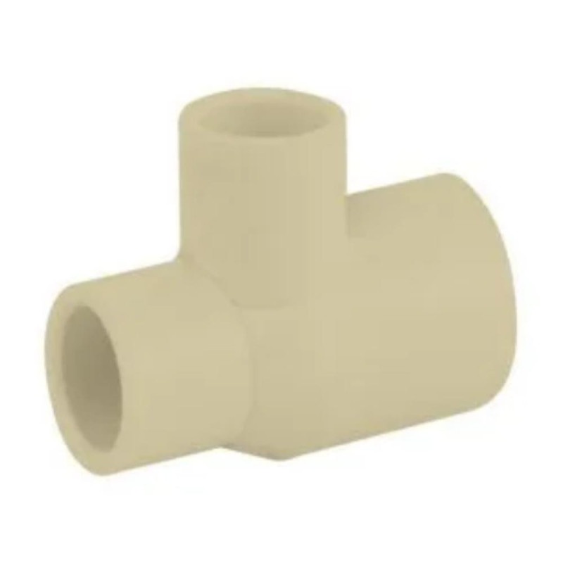 TEE CEMENTAR CON REDUCCION DE 3/4" X 1/2" X 1/2" CPVC CTS sobre pedido