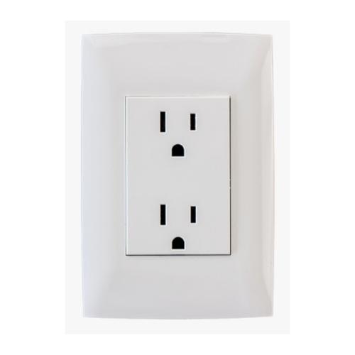 TOMA CORRIEN E90328 DUPLEX C/PLACA ALPHA