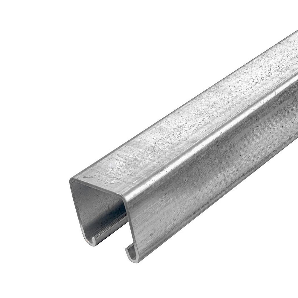 SOPORTE UNICANAL SOLIDO LISO 4 cm X 4 cm X 3 m CALIBRE 16