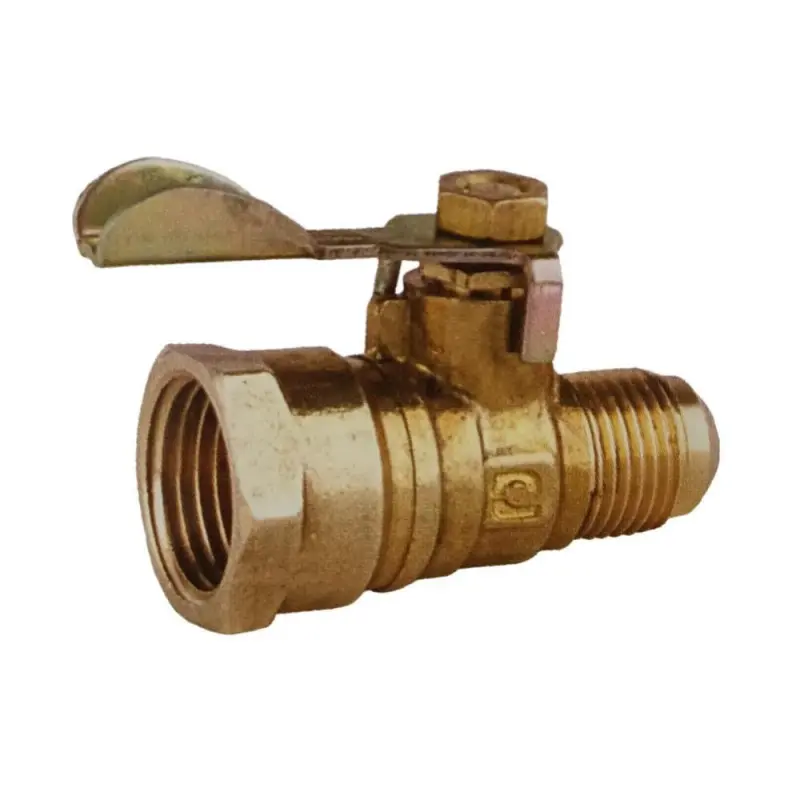 VALVULA DE INVIERNO FLARE MACHO A NPT HEMBRA PARA GAS DE 3/8X1/2 VPFH-10-13 NACOBRE