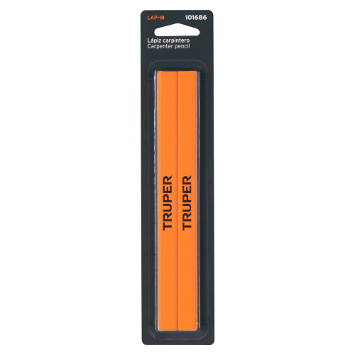 BLISTER CON 2 LAPICES DE 18 cm PARA CARPINTERO TRUPER
