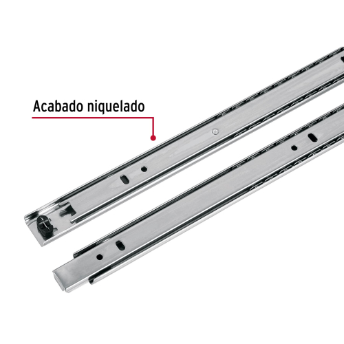 BOLSA CON 2 CORREDERAS EXTENSION DE 30 cm PARA CAJON ANCHO DE 2.5 cm HERMEX