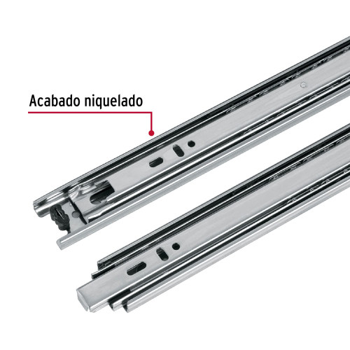 BOLSA CON 2 CORREDERAS EXTENSION DE 40 cm PARA CAJON ANCHO DE 3.5 cm HERMEX
