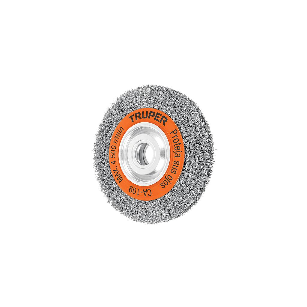 CARDA ALAMBRE ONDULADO 8" X 1" PARA ESMERIL TRUPER